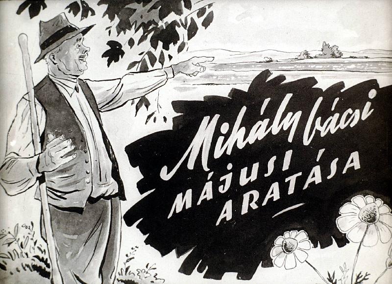 Mihály bácsi májusi aratása