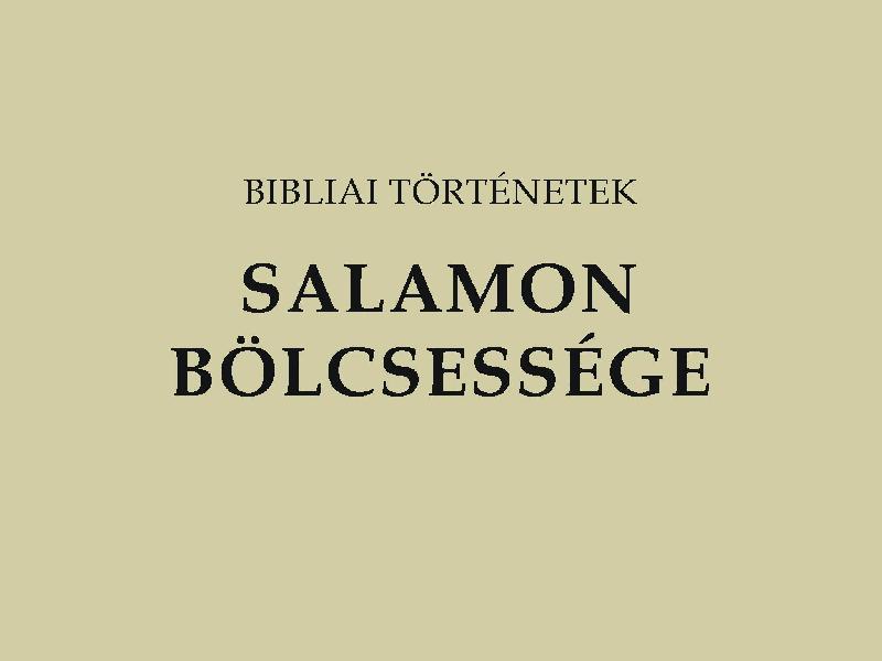 Salamon bölcsessége