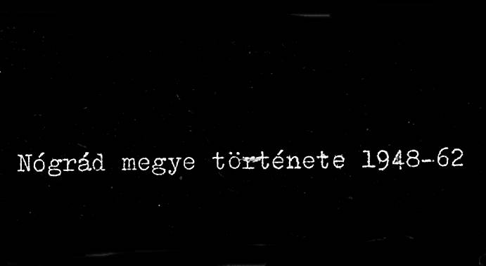 Nógrád megye története 1948-62
