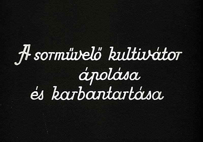 A sorművelő kultivátor ápolása és karbantartása