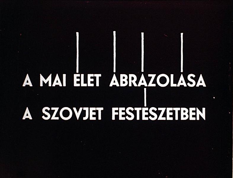 A mai élet ábrázolása a szovjet festészetben