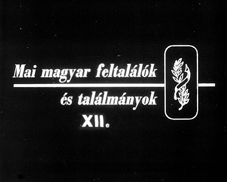 Mai magyar feltalálók és találmányok XII.