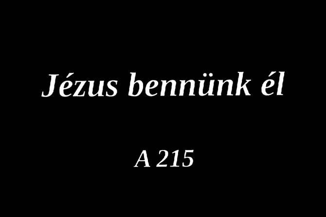 Jézus bennünk él